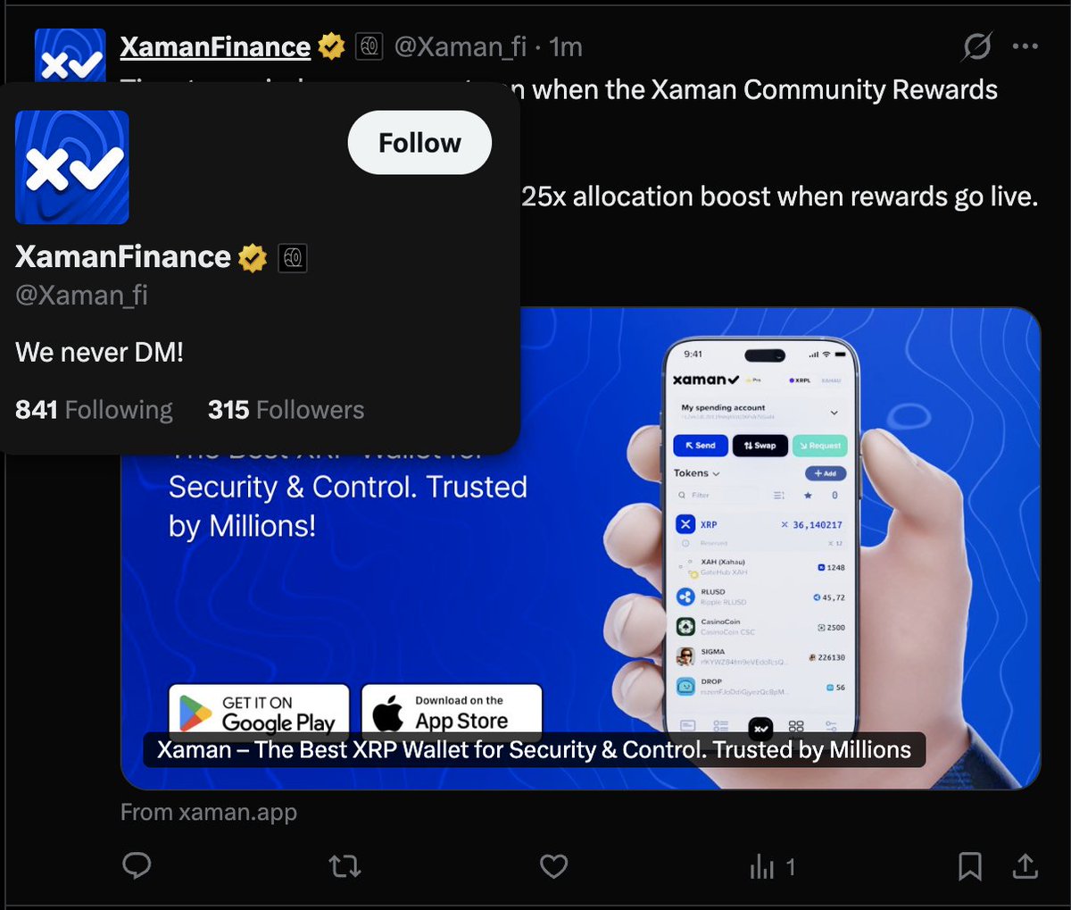 Bithomp tweet media