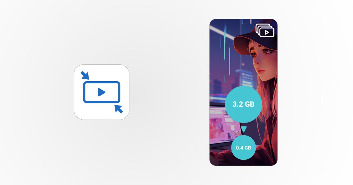 codepaint_inc's tweet photo. Resize Video Compressor 2.0.0 is out.

The paid version now supports Batch Compression, so you can compress multiple iPhone videos together instead of processing them one by one.

Useful for cleaning up storage or making several videos lighter before sharing.

Link below. https://t.co/vL4uCD27v6