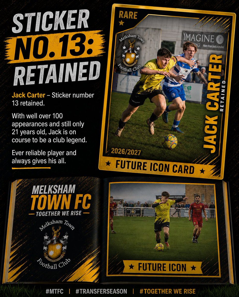 MELKSHAMTOWNFC's tweet photo. 🎵Guess whose back, back again, Jack is back, tell a friend🎵

Jack Carter returns for the 26/27 season

🖤💛 https://t.co/SOKPrIvoBA