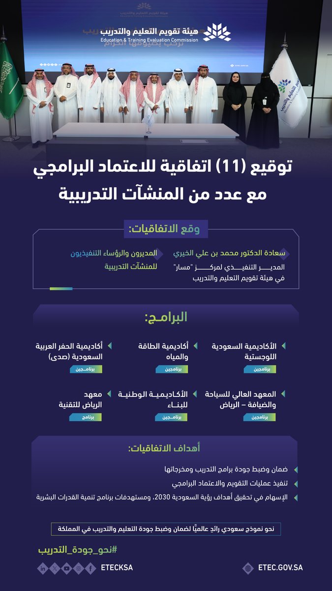 هيئة تقويم التعليم والتدريب tweet media
