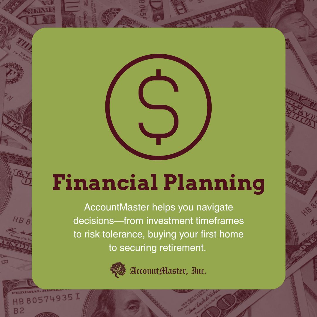 AcctMstr's tweet photo. Are you ready to review your current financial situation and update your short and long-term goals? Here is a look at how we can help with financial planning:
https://t.co/1Yr7bIh5IV https://t.co/93cYV34OWM