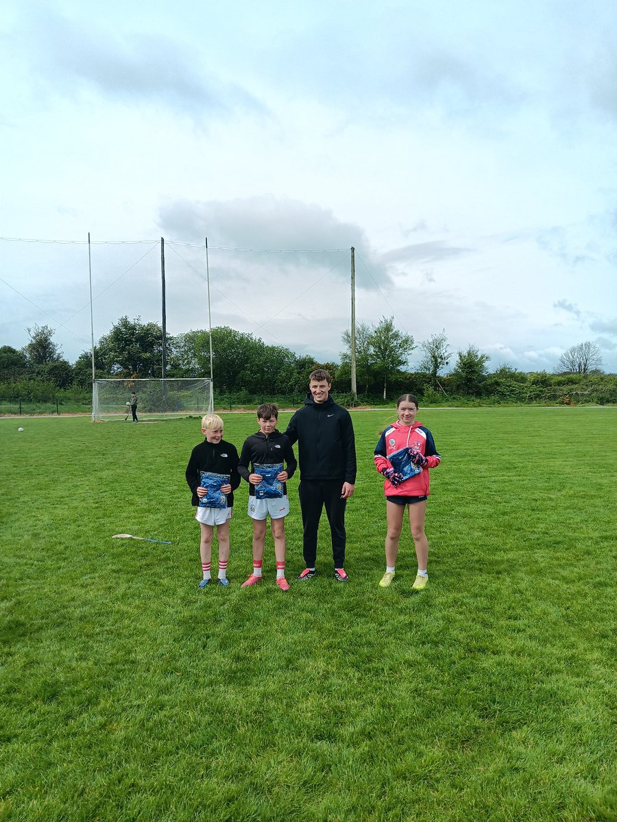 CorkGdc_Cob's tweet photo. Good skills on show today at regional primary schools skills competition in windy conditions. 
Well done to all teams. Congrats to hurling winners Kilcredan ns. Great to have Cork minor footballer Donnacha Coleman present to castlemartyr ns football winners @CorkGAACoaching https://t.co/iwKbo3dVzE