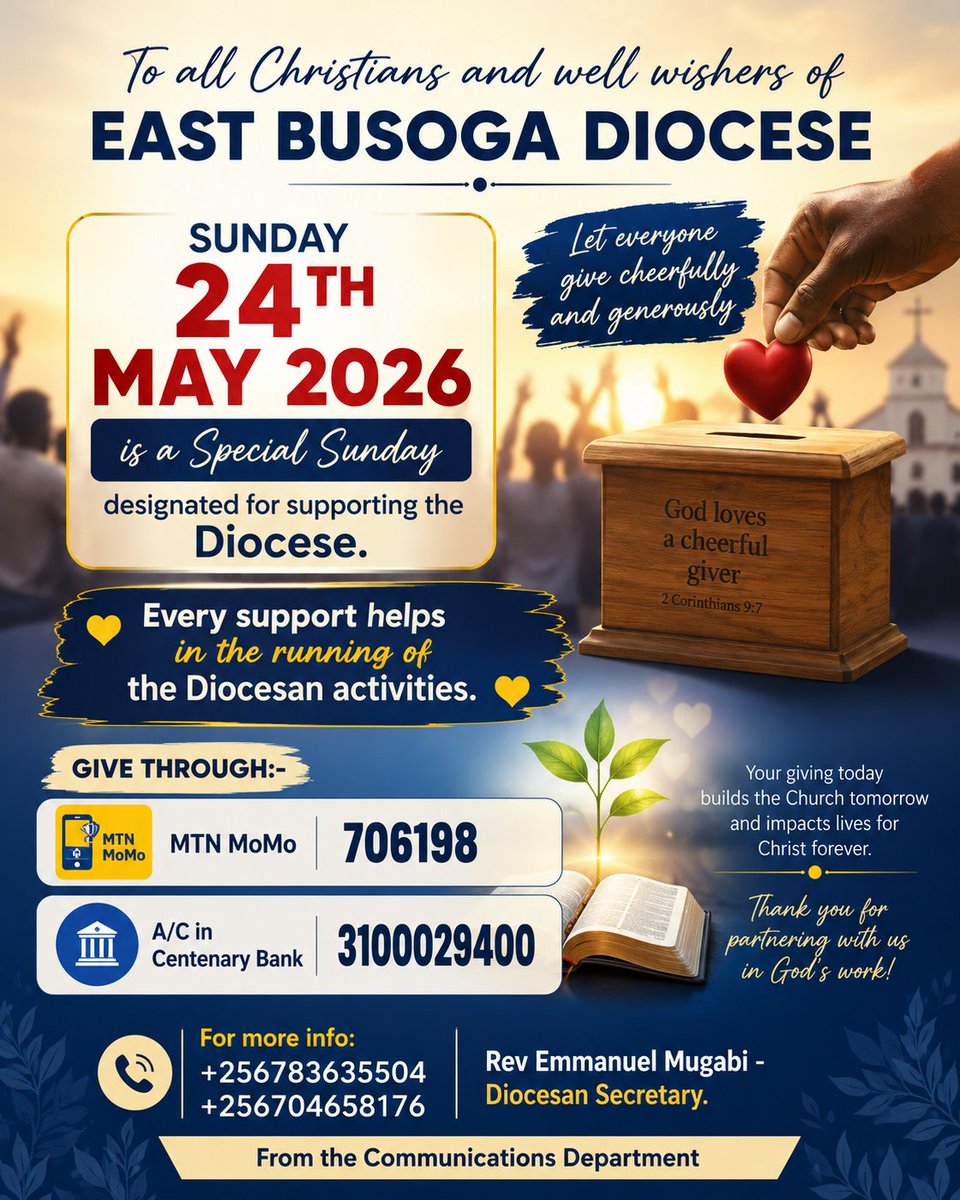 EDiocese71998's tweet photo. The Youngest Diocese in the Province of the Church of Uganda calls for your support https://t.co/oTwzVtCbJW