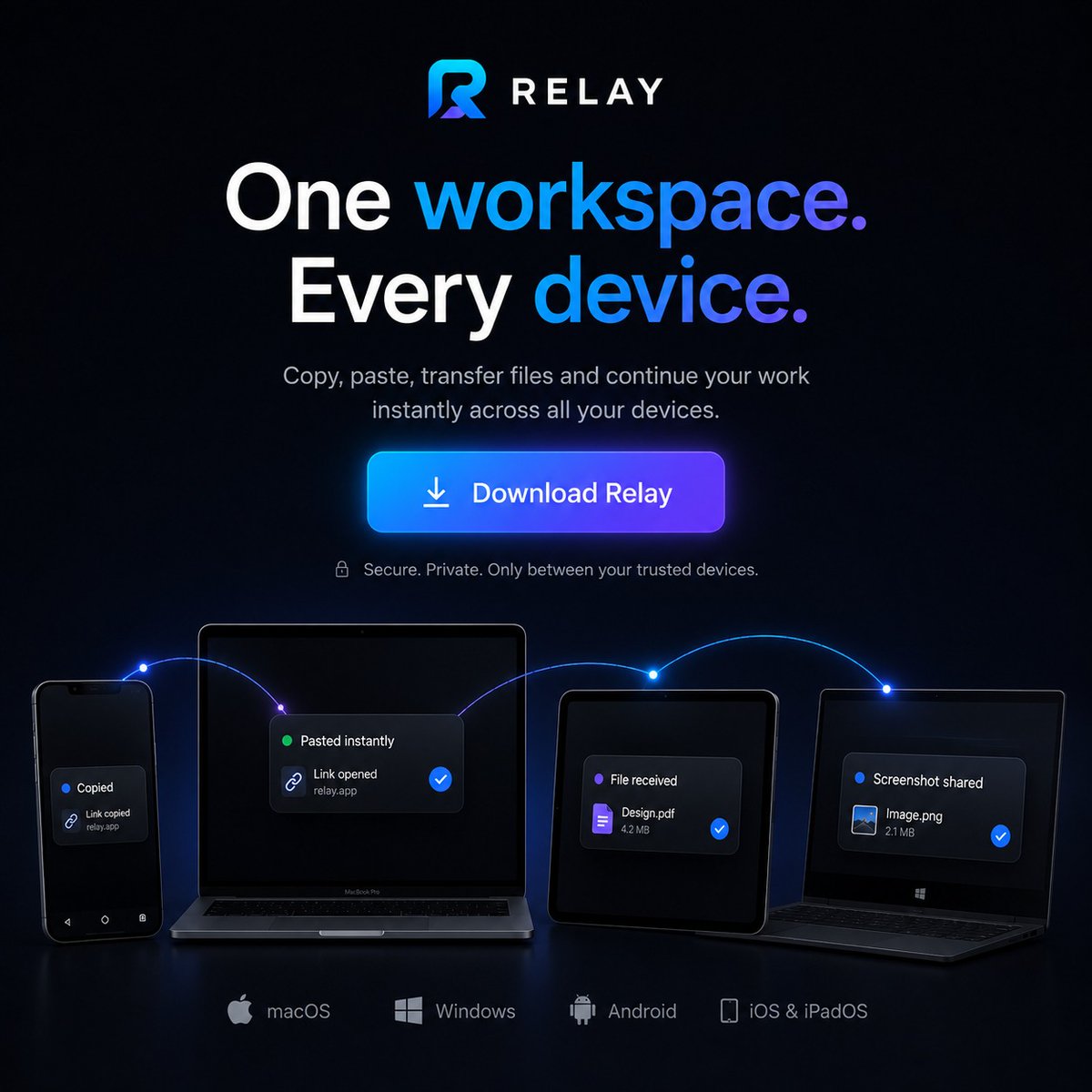 Switch between devices without slowing down. RELAY keeps your workflow ...
