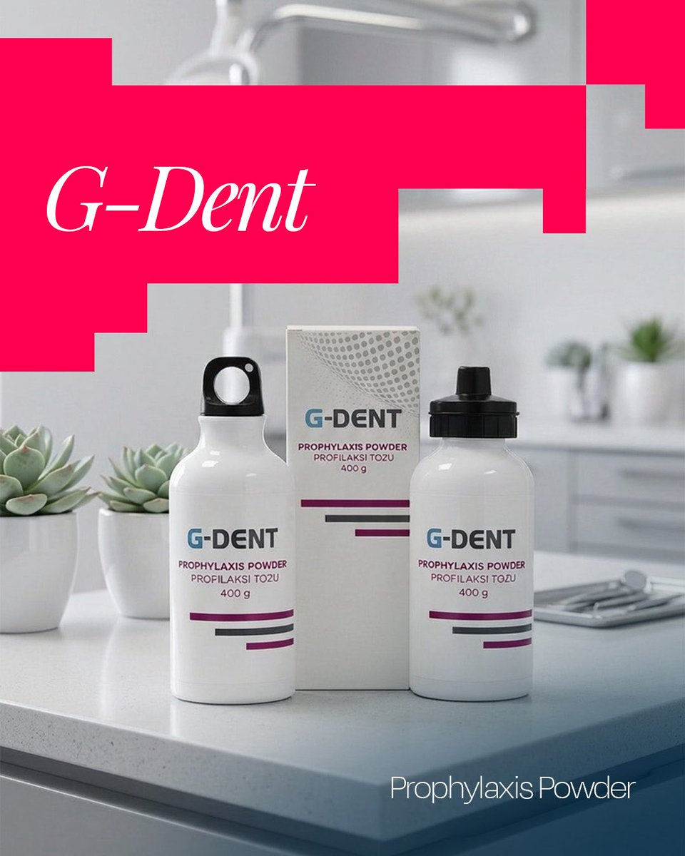 GulsaExport's tweet photo. Elevate hygiene and comfort with G-Dent Prophylaxis Powder.

Its optimized particle size and refreshing flavor enhance patient experience while ensuring gentle, effective cleaning. https://t.co/9NpHAe4fXD
