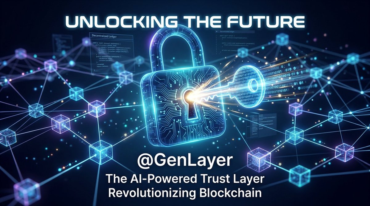Crypto4Mikey's tweet photo. Unlocking the Future @GenLayer The AI-Powered Trust Layer Revolutionizing Blockchain

👉What's GenLayer?

GenLayer is an AI-powered blockchain that acts like an on chain digital court.

It lets smart contracts think judge and make decisions using AI Unlike normal contracts that only follow strict rules @GenLayer's Intelligent Contracts can read plain English check images pull live web data and decide subjective things like Was this job done well.

👉What is GenLayer bringing to the crypto ecosystem?

It adds trustless judgment to blockchain Bitcoin gave trustless money Ethereum gave trustless code GenLayer brings trustless decisions and dispute resolution. 

This helps AI agents DAOs prediction markets and automated deals work smoothly with real-world situations without needing humans or slow middlemen.

👉What stands out about GenLayer?

While other AI-crypto projects focus on computing power model marketplaces or math proofs GenLayer is unique in handling subjective decisions.  

Contracts in easy Python with built-in web + AI access.  

Optimistic Democracy consensus

Different AI models vote on meaning not exact words and appeal if they disagree.  

Fast cheap Layer 2 on zkSync beginner-friendly.  

It’s built as a true decentralized judge for the AI agent world.

👉What the future holds for GenLayer?

Testnet is live and growing as of May 2026 with the main net coming soon It aims to become the essential trust layer for AI agents powering auto-settling deals smart insurance self-running DAOs and more. 

As AI grows GenLayer could be the legal system for decentralized autonomous business.

👉Who is the team behind the project?

Led by Albert Castellana CEO & Co-Founder a serial crypto builder with experience from Radix DLT, NEM, BadgerDAO, and more. 

Co-founders include José María Lago CTO and Edgars Nemše CPO backed by experts in AI crypto and distributed systems.

GenLayer makes blockchain truly intelligent for the AI era. Innovative tech strong team and perfect timing worth watching if you’re into AI + crypto.@GenLayer