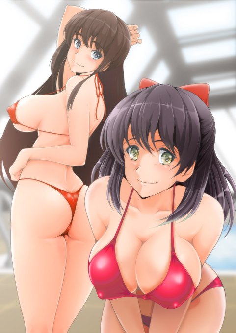 今日も差分!
北宇治高校二大美少女井上さん堺さんビキニなのぜ。 