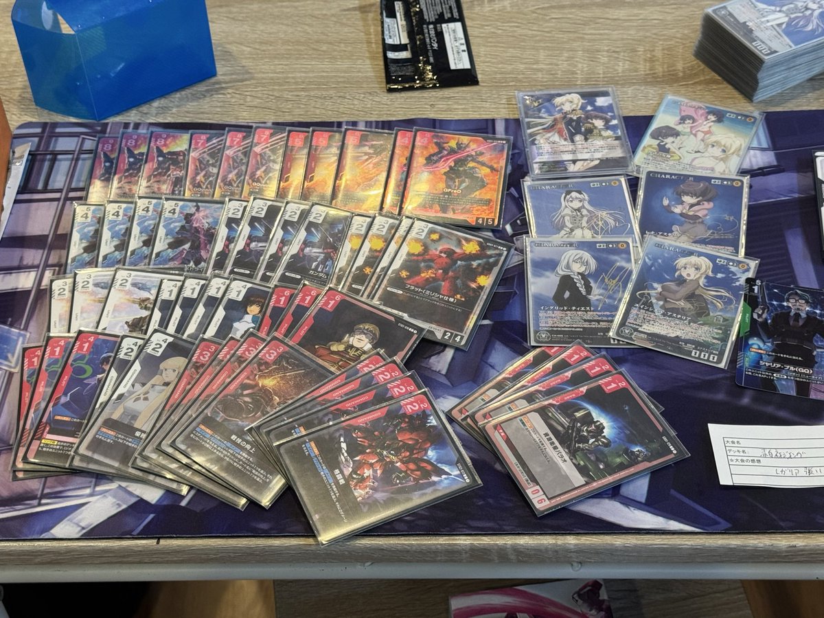 本日のガンダムカードゲームショップバトル優勝はタツカワさんでした