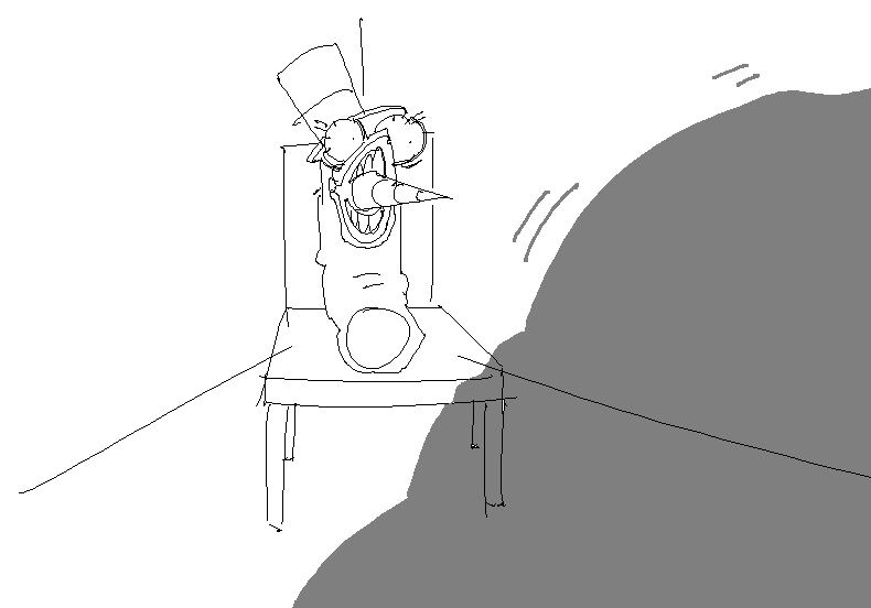 Sesterion's tweet photo. The original dr. Cuckerman drawing by my friend Ham https://t.co/j8NMncL2jv