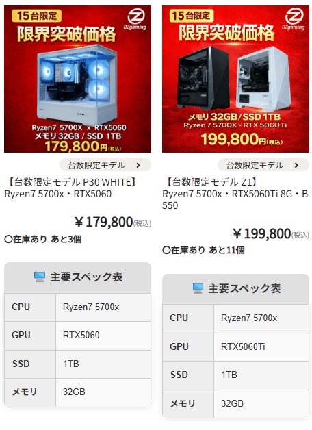 OZgaming0's tweet photo. 皆ならどっち？？

←見た目良い格安PCだったらいいね
          コスパ最強！スペック重視RP→ https://t.co/QUnwetE3Gv