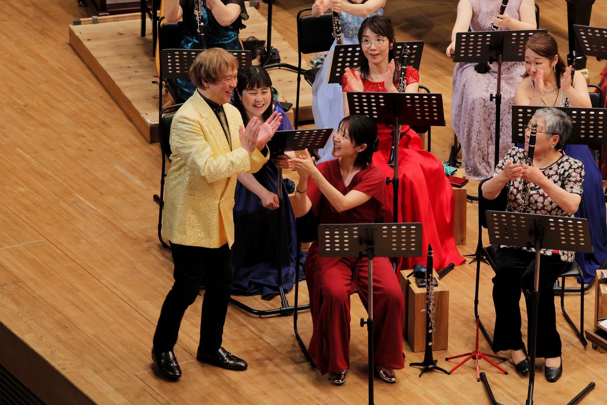 mastersbrassN's tweet photo. ˚₊⋆⸜ マスターズ・ブラス・ナゴヤ ⸝⋆₊˚
稲沢特別公演アーカイブ📸

Concert Mistress
#箱﨑由衣

#MBN #クラリネット #clarinet #コンサートミストレス #吹奏楽 https://t.co/Sr8yIFj3Oe