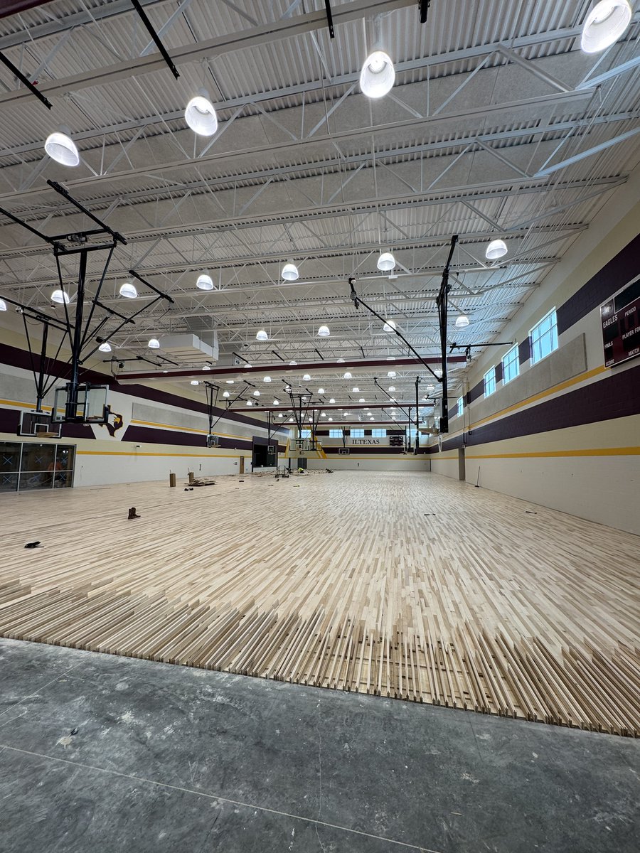 keyconstruction's tweet photo. Great progress is being made at ILTexas Liberty High School! 🏗️ From exterior turf, landscaping, and sidewalks to gym flooring and final paint inside, the project is really coming together. Big thanks to all the teams helping bring this school to life! #NationalCharterSchoolsWeek https://t.co/ACqHJwd62D