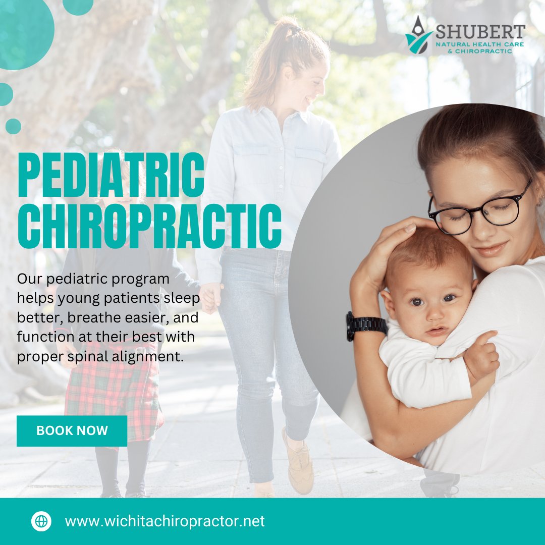 ShubertWellness's tweet photo. At Shubert Natural Health Care &amp; Chiropractic, we understand that infants, children, and teens have unique chiropractic needs. Our pediatric program helps young patients sleep better, breathe easier, and function at their best with proper spinal alignment. https://t.co/stvcpUvldo https://t.co/MXwX4snQKl