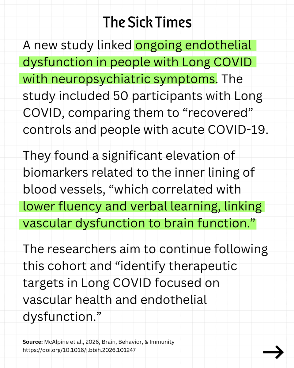 thesicktimes's tweet photo. This week's #LongCOVID research updates: https://t.co/us3R4c1OqZ https://t.co/Fwcxire1V9
