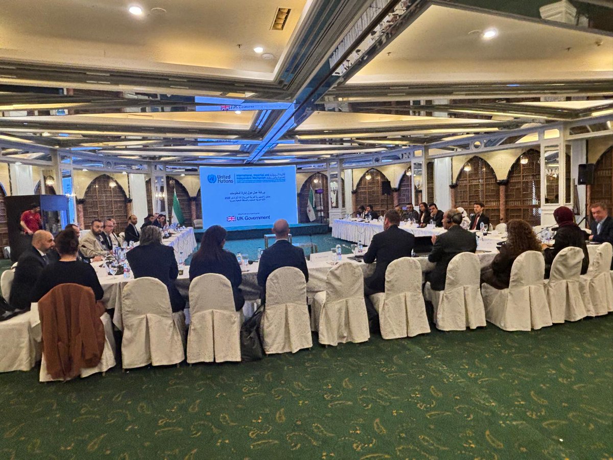 iiimsyria's tweet photo. #IIIMSyria holds its first in-country technical workshop on information management, with gratitude to the government of the #UK @FCDOGovUK, the Syrian government, and participating institutions for making this workshop possible. 
Read more: https://t.co/pGCNvazJCG https://t.co/OGhhopVMHz