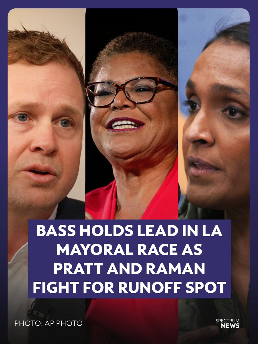 A new Emerson College poll shows Mayor Karen Bass leading the LA ...