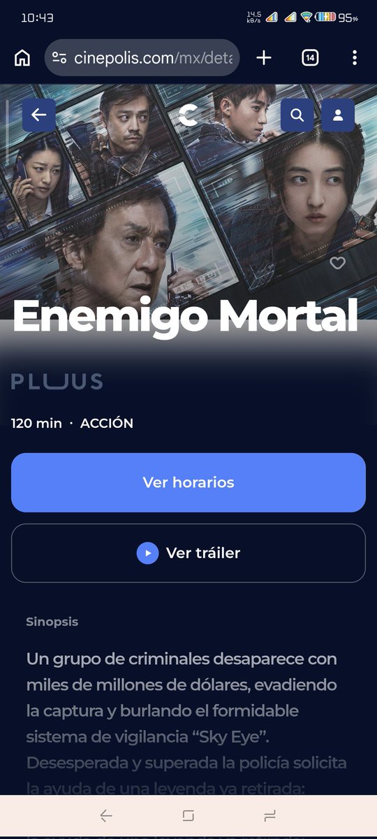 RiamSama's tweet photo. Hola @Cinepolis , ¿No vas a tener "Enemigo mortal" en Puebla?
Vi pósters en varios complejos, pero no veo funciones disponibles ☹️
Quiero ver a JunJun 🤧 https://t.co/755YW2BgkY