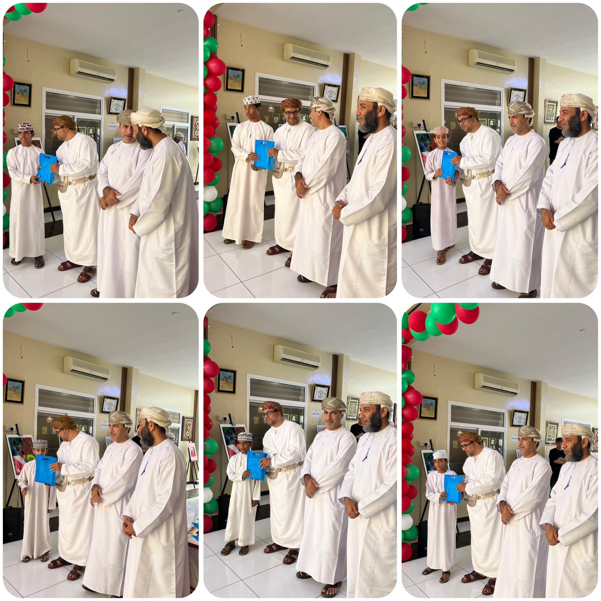 khalaf_school's tweet photo. في إطار اهتمام المدرسة برفع المستوى التحصيلي للطلبة متوسطي المستوى كرمت المدرسة الطلبة الذين تحسنوا في المستوى الدراسي كرم الطلبة  الفاضل: طارق بن ناصر الحراصي مدير إدارة التجارة و الصناعة و ترويج الاستثمار بمحافظة جنوب الباطنة و ذلك على هامش افتتاح معرض الفنون التشكيلية بالمدرسة https://t.co/aZskXHWhU8
