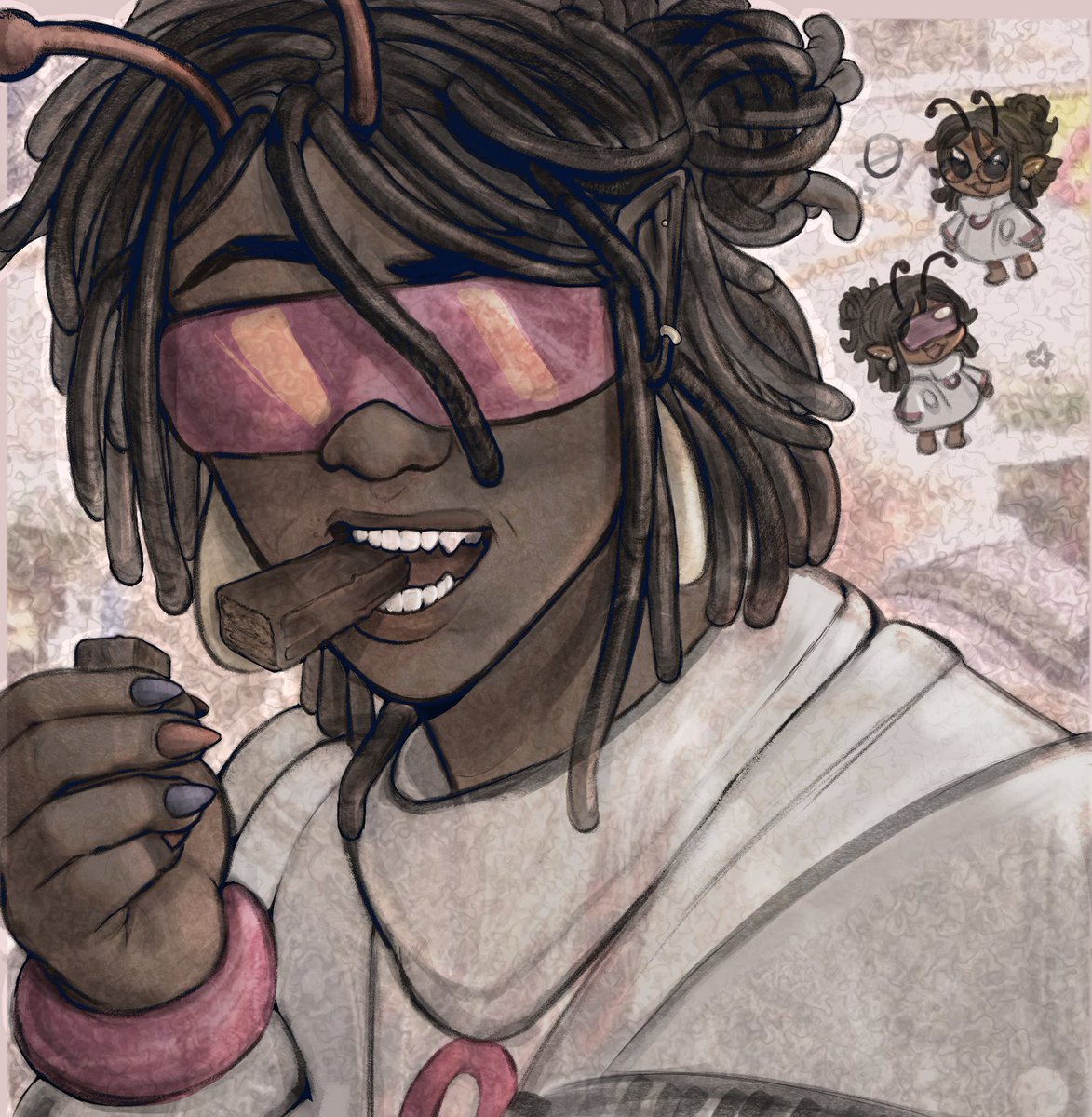 Jarvivia's tweet photo. @Sarah_Draws8 Two peices im pretty proud of since the year started! https://t.co/sUO6Vq5mA1
