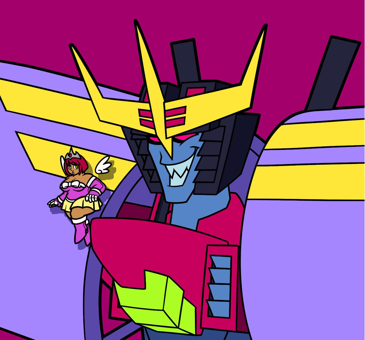 CherryGarnet18's tweet photo. Commissions of #Starscream and #Parroa by @SplatTheCrystal #transformers #maccadam #tfoc #oc #transformersoc #commission https://t.co/xvNUOhgTmz