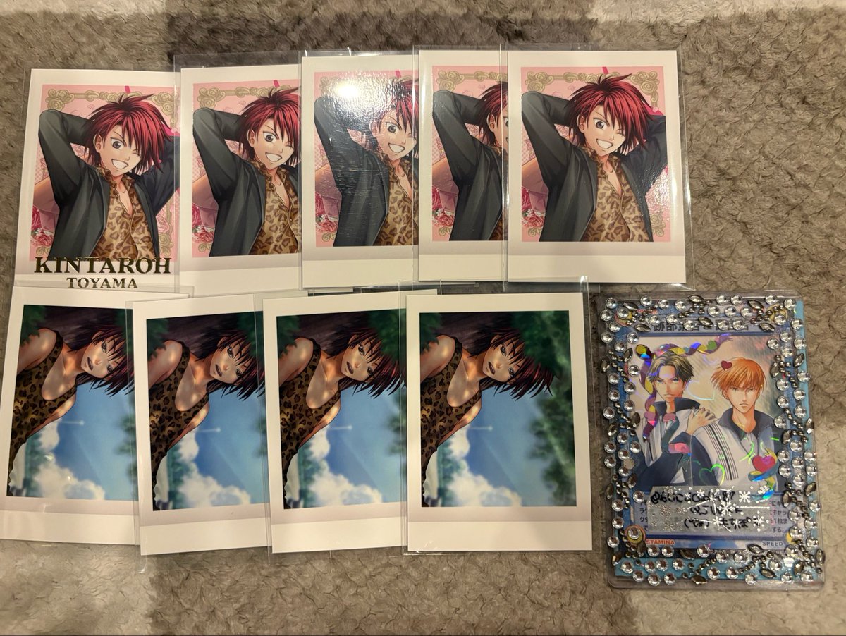 6UCdOVdH87QjWkk's tweet photo. (交換/譲渡）テニスの王子様 KONAMI カラ鉄ドキサバ 学プリ ぱしゃこれ カラオケの鉄人 
譲▶☆手塚、亜久津、木手、遠山
求▶跡部、定価+送料(箔押しはキャラ纏めて+~500円程度。箔押しのみの譲渡は不可)
☆は同種交換のみ。それ以外は交換、譲渡優劣ありません。
↓ https://t.co/s5DORauAGh