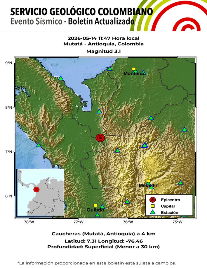Servicio Geológico Colombiano tweet media