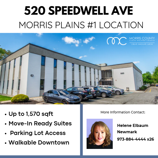 MCEconDev's tweet photo. Introducing the relaunch of 520 Speedwell Avenue! This Downtown Morris Plains location is move-in ready! Renovated suites include luxury faux hardwood flooring, fresh paint, LED lighting, and more!

To learn more information, contact Newmark Associates at (973) 884-4444 x26. https://t.co/QIVsWmpGFQ