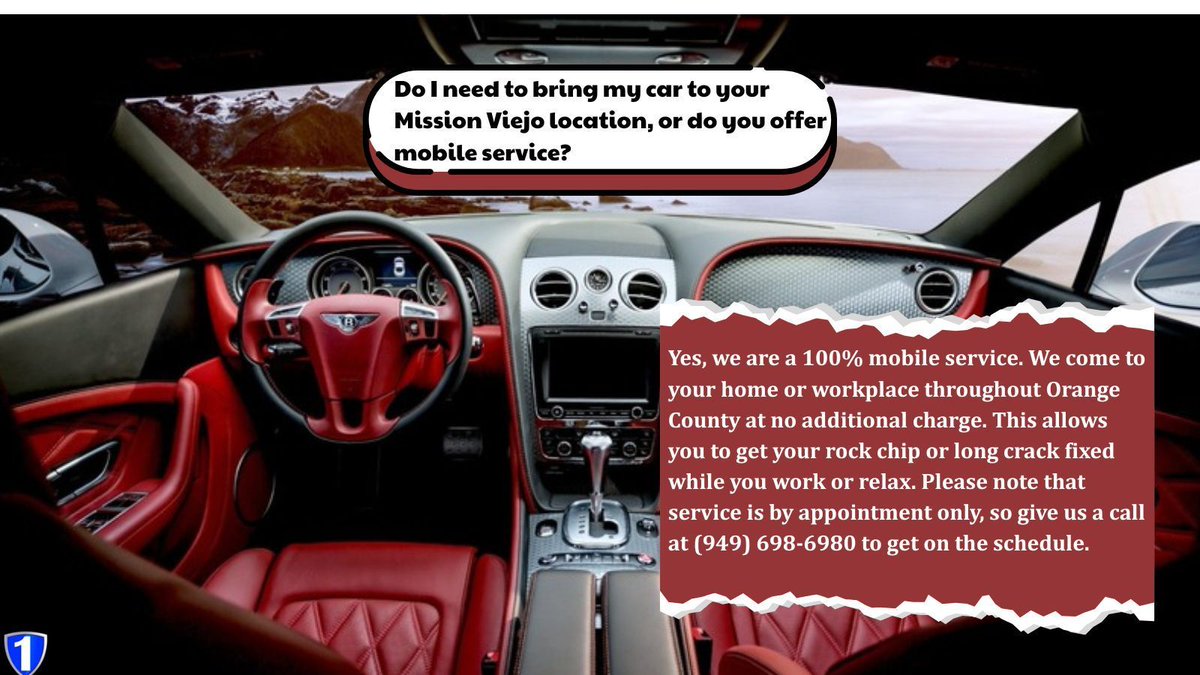 FirstChoiceWR's tweet photo. Do I need to bring my car to your Mission Viejo location, or do you offer mobile service? 

#autoglassrepair
#windshieldrepair
#rockchiprepair 

https://t.co/JjLkdmfjen https://t.co/ld3qDRzcq1