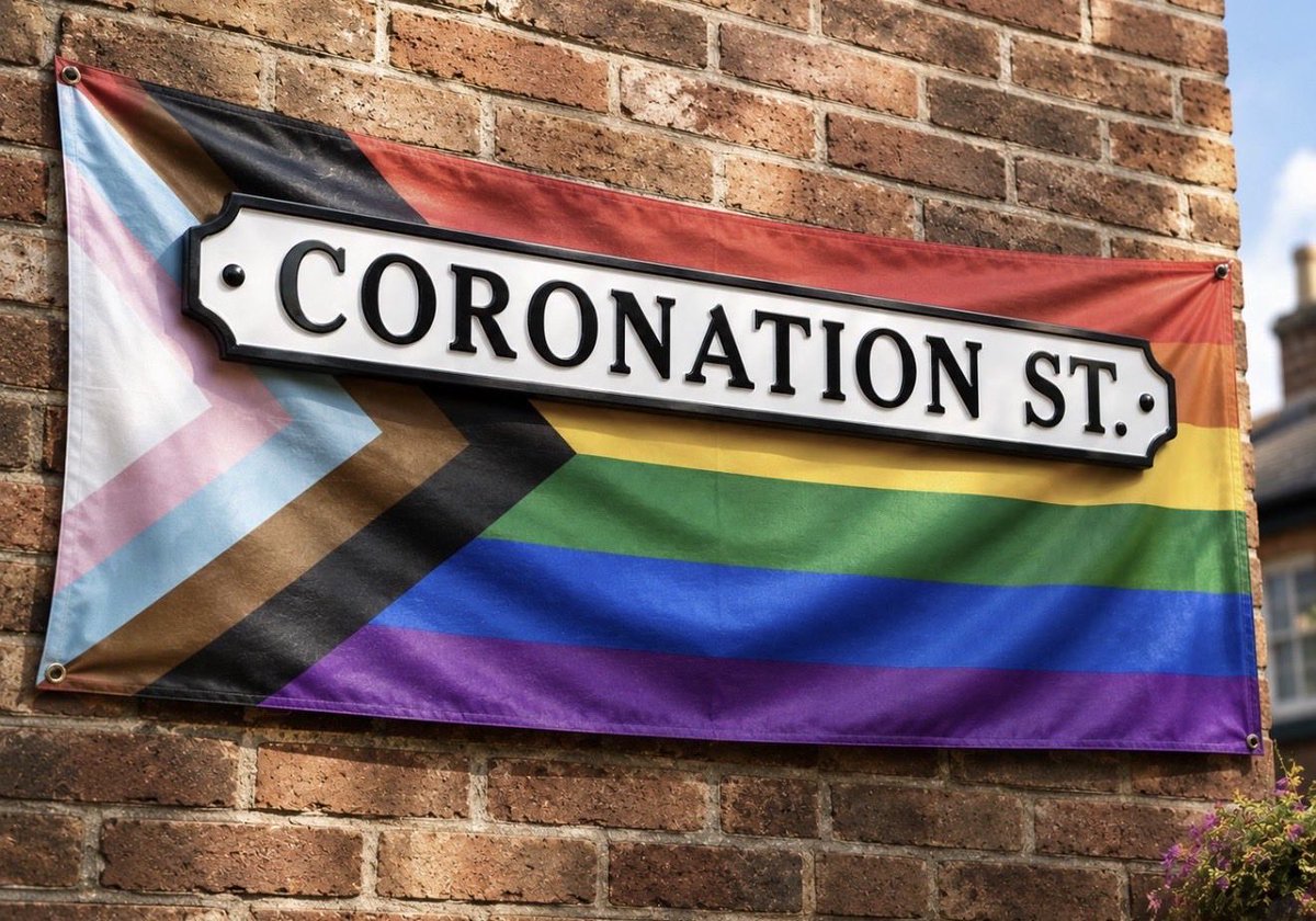 Soaplandtv's tweet photo. Corrie dominated our LGBTQ+ representation poll with 72% of the vote 🌈

From Hayley Patterson to Swarla, fans clearly believe Coronation Street changed LGBTQ+ storytelling forever.

But which character had the biggest impact? 👀

#Corrie #CoronationStreet #Swarla #LGBTQ https://t.co/41NXSSi7L3