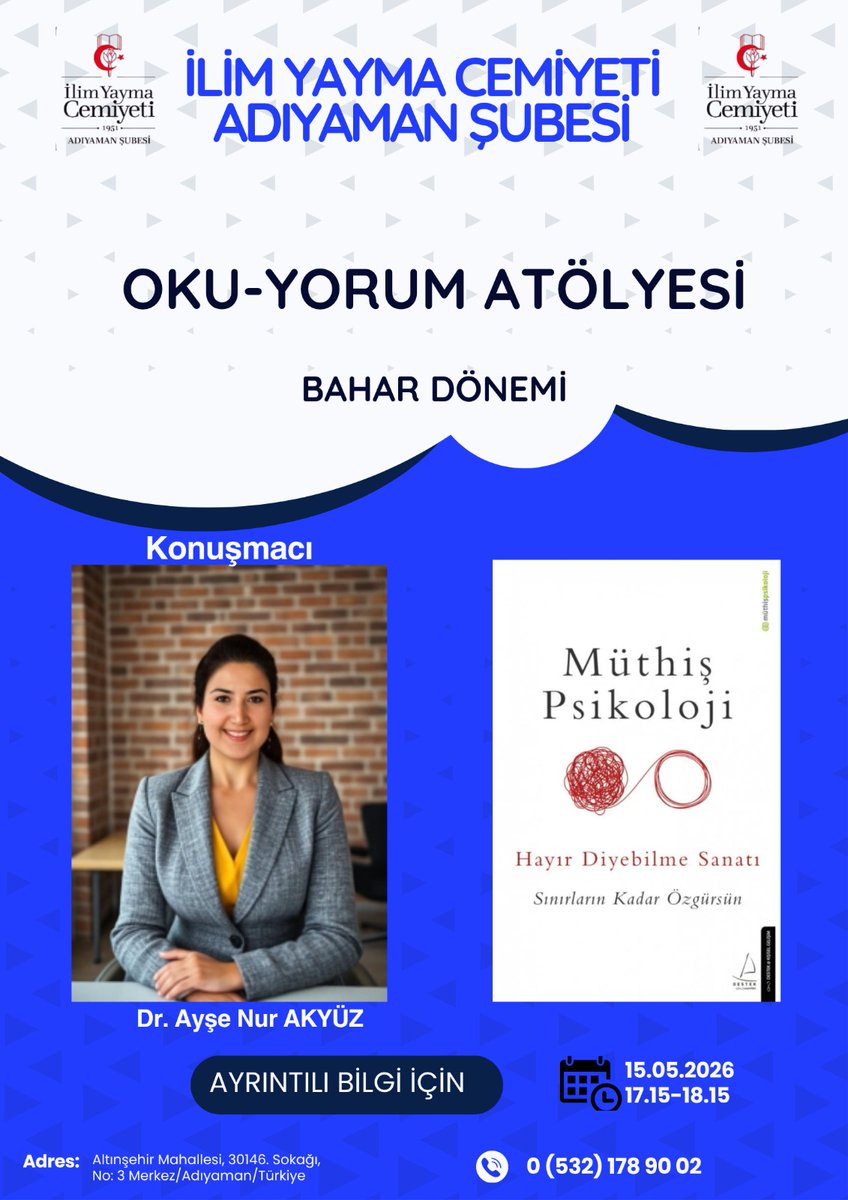 ADIYAMAN İLİM YAYMA tweet media