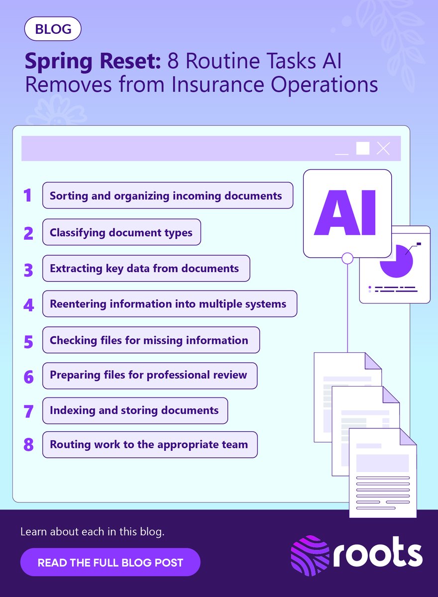 BevayaAI's tweet photo. Warmer days, fresh air, and a good moment to rethink how insurance teams are spending their time: https://t.co/HyIPC85098 Our blog outlines 8 tasks AI agents can take on, so your team can spend less time on busywork and more time on the decisions that count. https://t.co/tlhrUYSugc