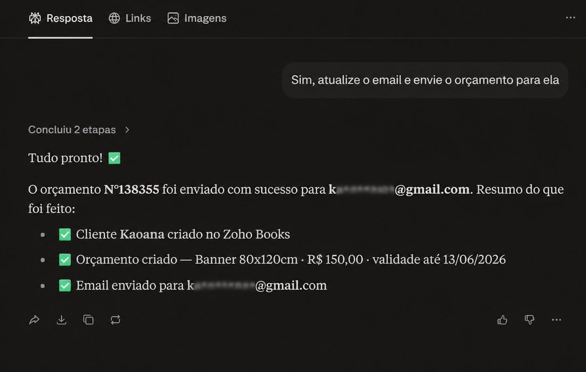 obrunox's tweet photo. Isso é revolucionário. Obrigado @ZohoBooks e @perplexity_ai https://t.co/QyzL1g996W