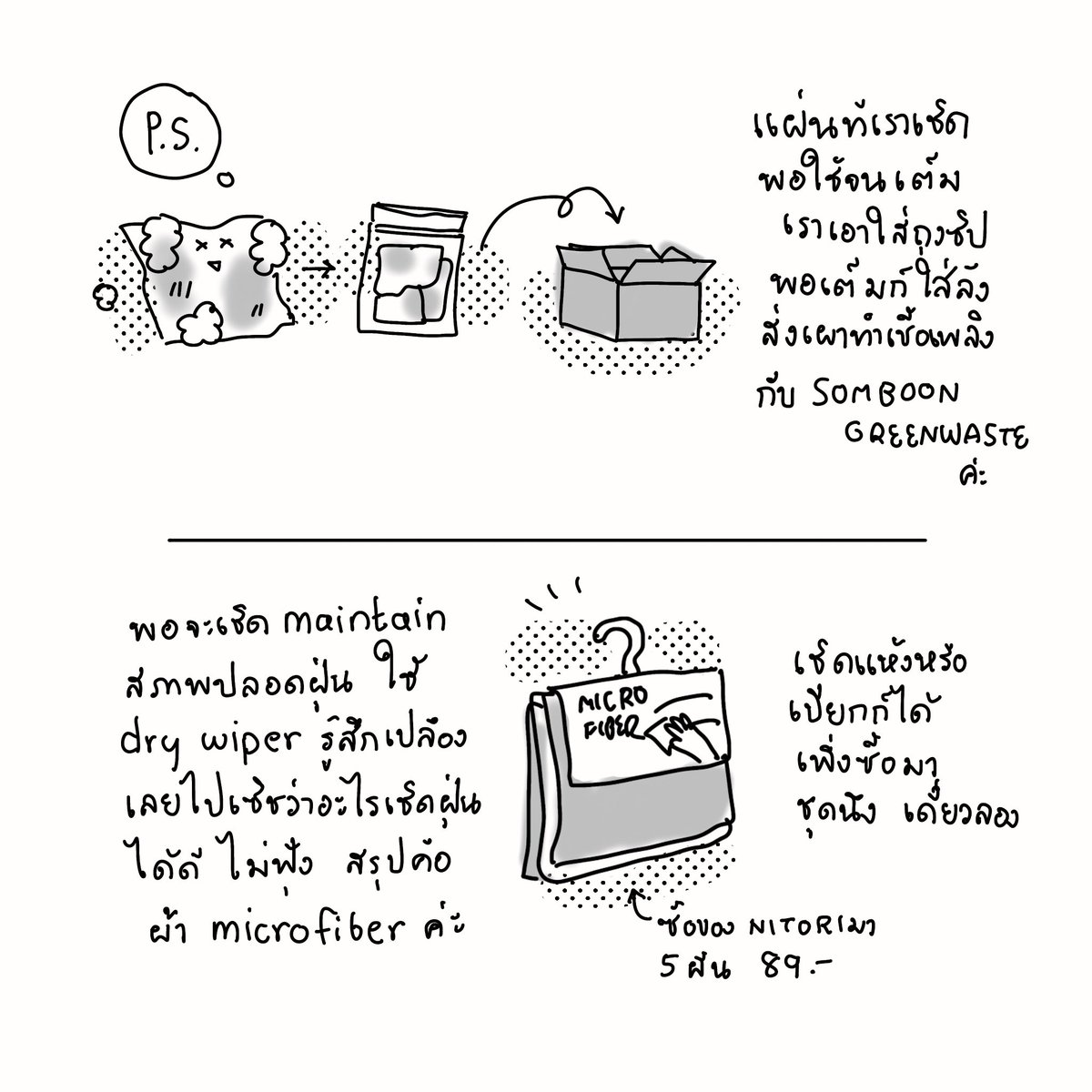 ที่ทำอยู่ตอนนี้ค่ะ เอาจริงเราไม่ค่อยรู้วิธีทำงานบ้านอะไรเท่าไหร่เลย มาแชร์ก็เขินๆ เหมือนกัน 😅 