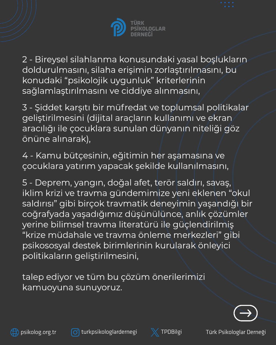 Türk Psikologlar Derneği tweet media