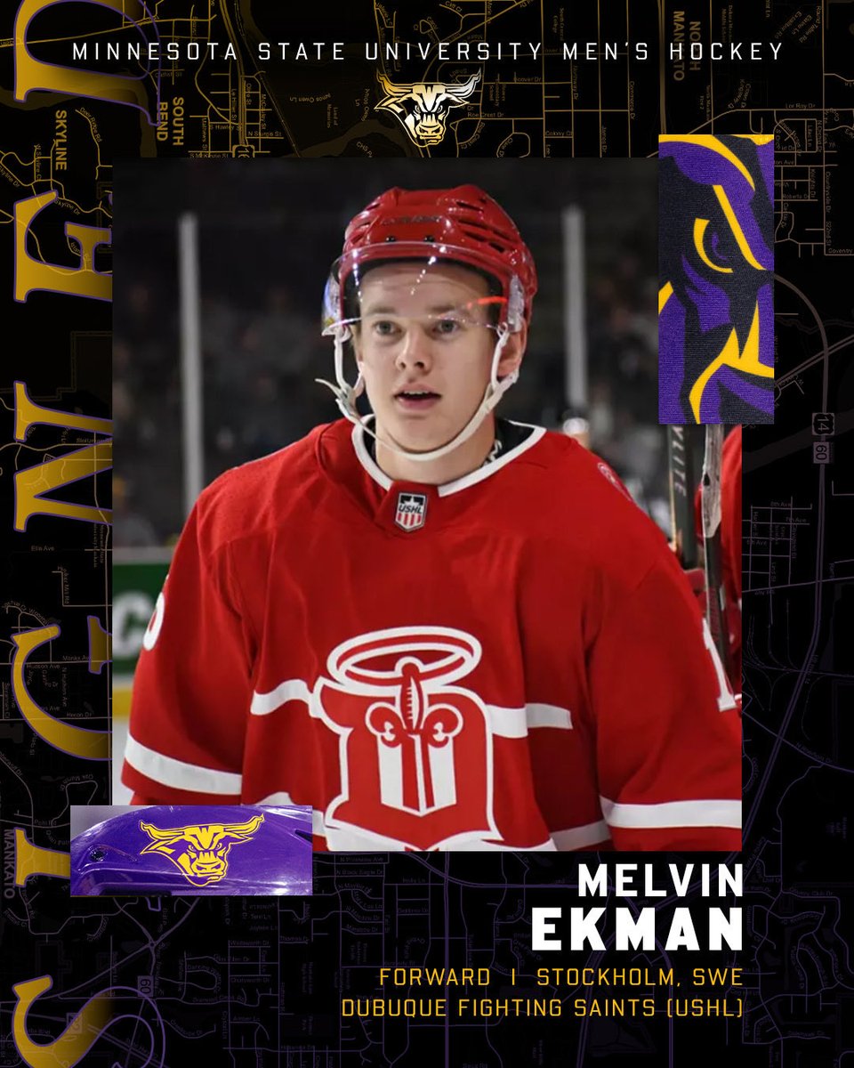 MinnStMHockey's tweet photo. Welcome to the #MavFam Melvin! https://t.co/4Wvd4gKy04
