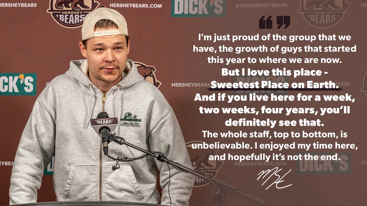 TheHersheyBears's tweet photo. Matt Strome loves this town, and this town loves him back 🫶🏻🍫

Full media availability: https://t.co/NAxVJjfaQv https://t.co/yDnFzB4SlV
