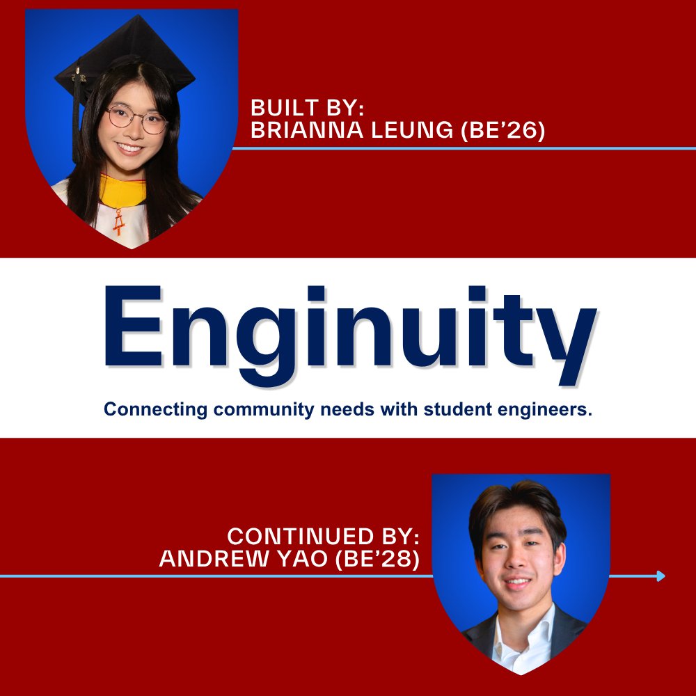 pennbioeng's tweet photo. At graduation, Brianna Leung (BE’26) leaves more than a project. She leaves a platform.

She helped build Enginuity to connect real community needs with student engineers.

Now Andrew Yao (BE’28) takes it forward.

Read more: https://t.co/SUTjcgaImQ

@PennEngineers #HMSSchoolCP https://t.co/gOxaloCYAU
