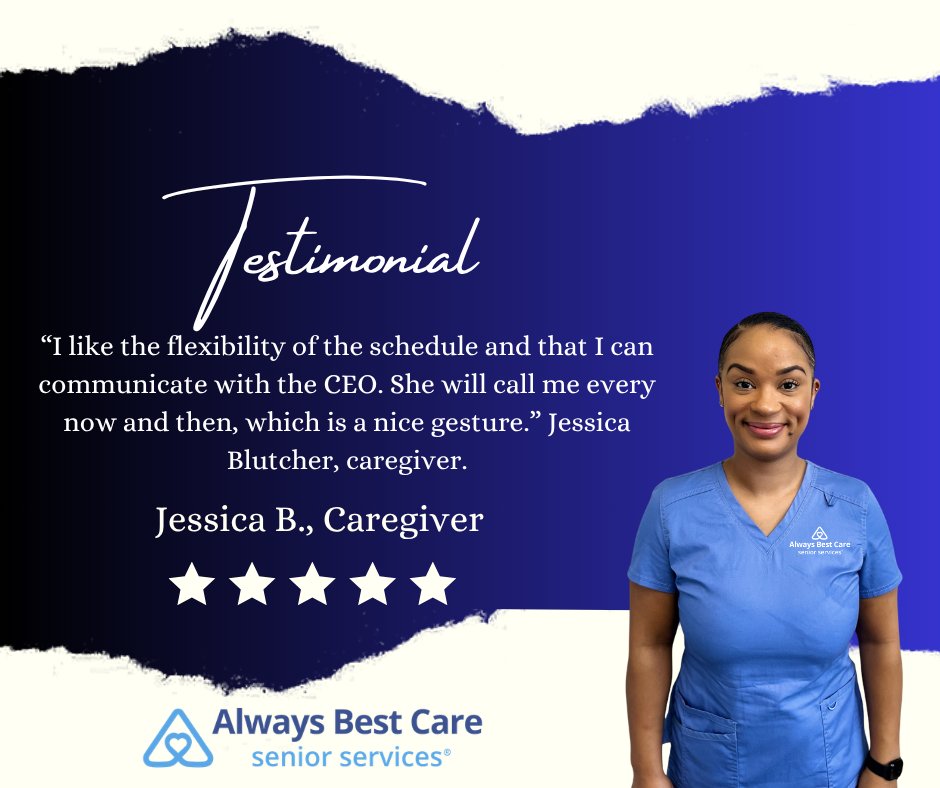 ABC_Bhm's tweet photo. We treat our caregivers with respect and appreciation. Are you a caregiver searching for a rewarding opportunity? We’d love to review your qualifications:
https://t.co/n9p6Isy50v

#Testimonial #Caregiver #AlwaysBestCare #SeniorCare #Aging #ElderlyCare #SeniorServices #Birmingham https://t.co/wCvtCw2A7J