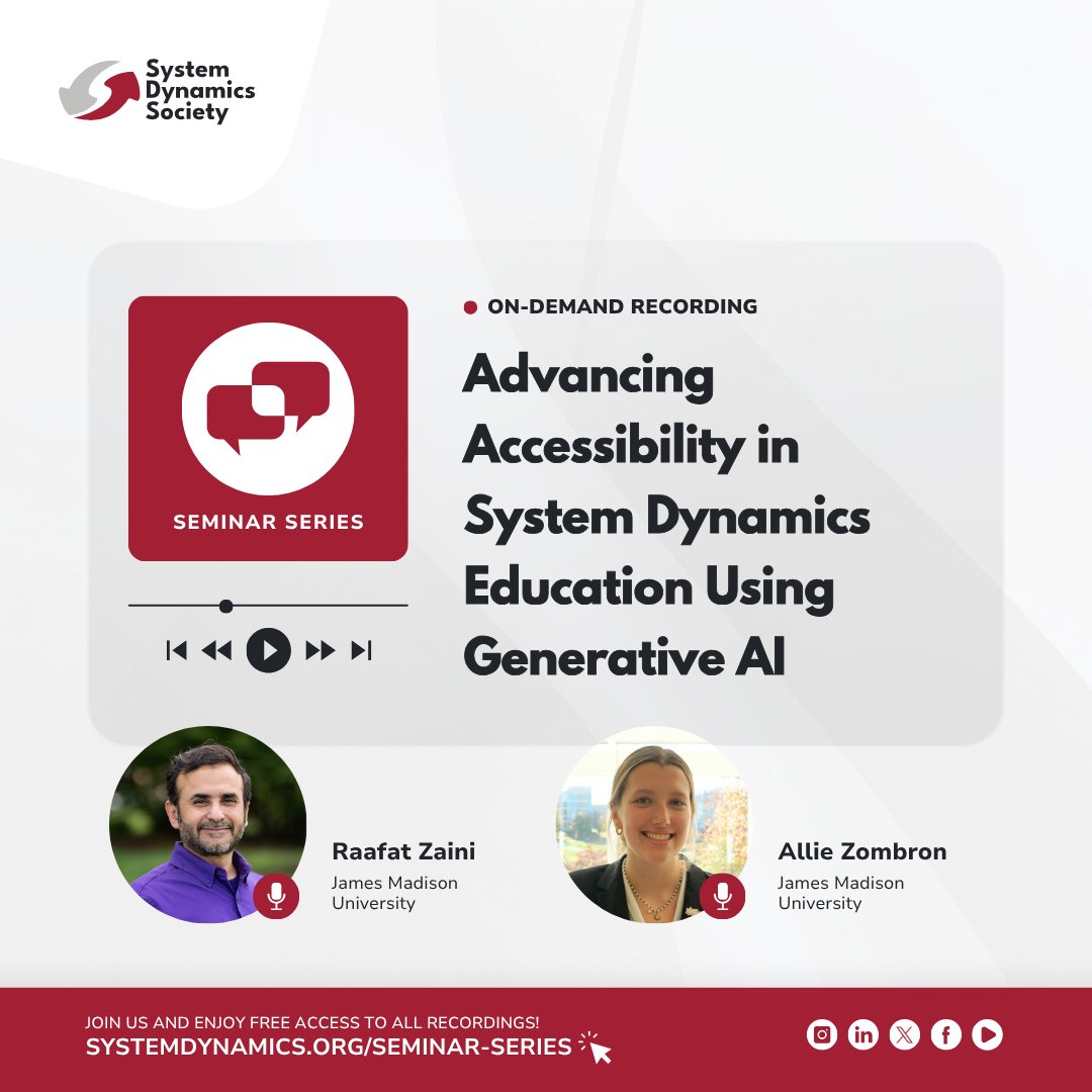 System Dynamics Society tweet media