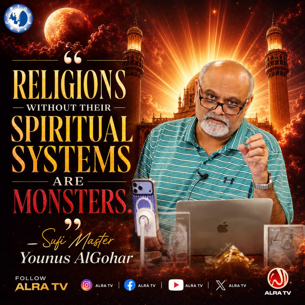 Univers1150's tweet photo. Align your life with God’s attributes and find true knowledge.

Visit our social media platforms #ALRATVhttps://linktr.ee/alratv

#IsMehdihere? #MissionofMehdi #truestory #unity https://t.co/NSoYehiryw
