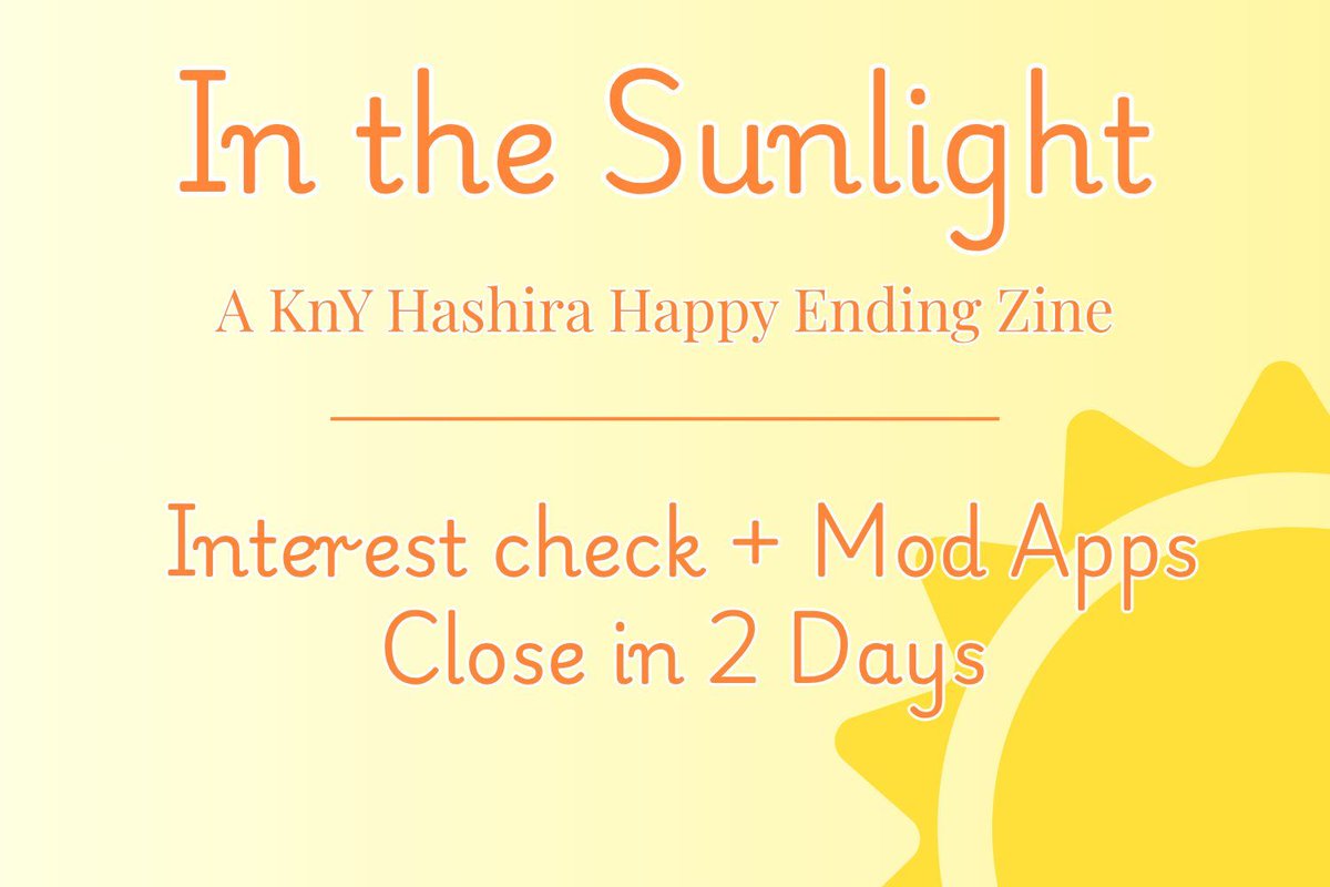 In the Sunlight Zine tweet media