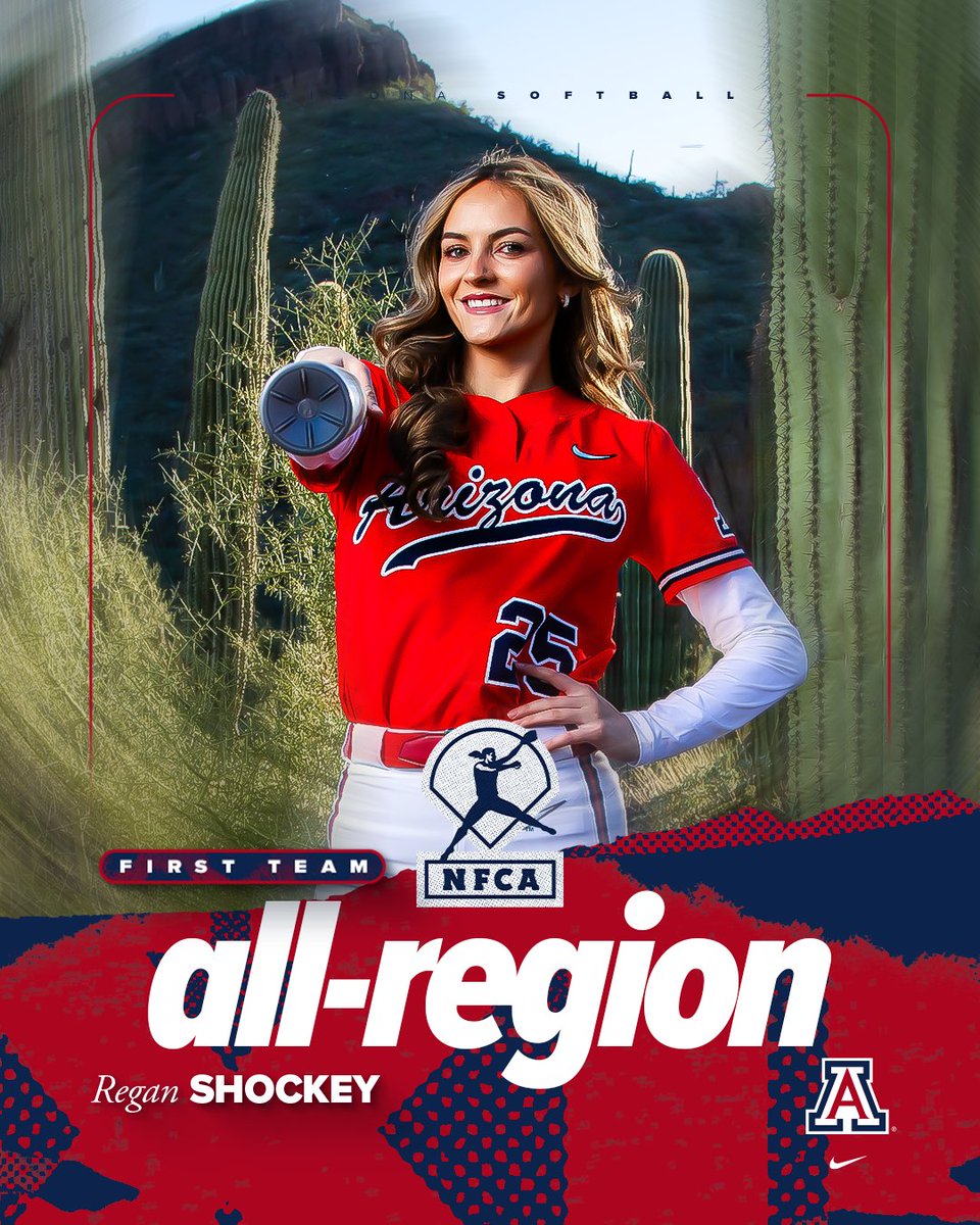 ArizonaSoftball's tweet photo. 𝐍𝐅𝐂𝐀 𝐀𝐋𝐋-𝐖𝐄𝐒��� 🏆

Congrats to our five all-region honorees! https://t.co/t72BE50VVH