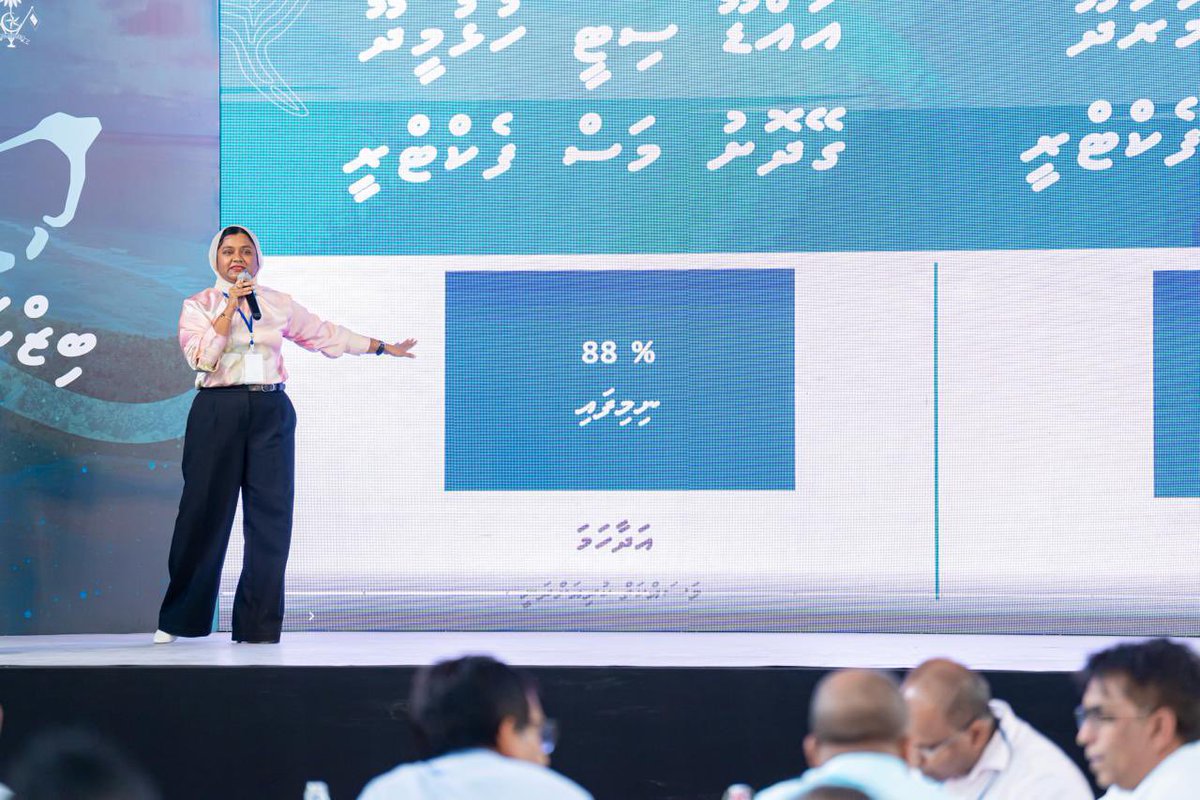 MFAORmv's tweet photo. އަތޮޅުތެރޭގެ އިގްތިސާދު ފުޅާކުރުމުގެ ގޮތުން ކުދި އަދި މެދު ފަންތީގެ ވިޔަފާރިތައް ބައްޓަންކުރެވޭނެ ގޮތްތަކާއި އަދި  އެފަރާތްތަކުގެ ބައިވެރިވުން އިތުރު ކުރުމުގެ ގޮތުން މިނިސްޓްރީ އޮފް އިކޮނޮމިކް ޑިވެލޮޕްމެންޓް، ޓްރާންސްޕޯޓް އެންޑް ޓްރޭޑްގެ ފަރާތުން އައްޑޫ ސިޓީގައި ކުރިއަށްގެންދިޔަ "އައްޑޫ ބިޒްނަސް ޑައިލޮގް" ގައި މިނިސްޓްރީގެ ފަރާތުން ބައިވެރިވެއްޖެ.

މޭ މަހުގެ 13 އިން 14 އަށް އައްޑޫސިޓީ ހިތަދޫ ސްކޫލްގައި ކުރިއަށް ގެންދެވުނު މި ޑައިލޮގްގައި މިނިސްޓްރީގެ ފަރާތުން ވަނީ، އެ ސިޓީގައި މިނިސްޓްރީގެ ފަރާތުން ކުރިއަށް ގެންދާ އަދި ކުރަން ރޭވިފައި ހުރި  މަޝްރޫއުތަކުގެ މައުލޫމާތު ހިއްސާކޮށްފައި. 

މިނިސްޓްރީގެ ފަރާތުން މި ޑައިލޮގްގައި  ބައިވެރިވެ ވަޑައިގެންނެވީ ސްޓޭޓް މިނިސްޓަރ އައިމިނަތު ހުސެން ޝަރީފް، ސްޓޭޓް މިނިސްޓަރ އަހްމަދު ހަސަން ދީދީ އަދި ސީނިއަރ ޕޮލިޓިކަލް ޑައިރެކްޓަރ ހައްވާ މުހައްމަދު.
#AdduBusinessDialogue @BCC_mv @MoEDmv