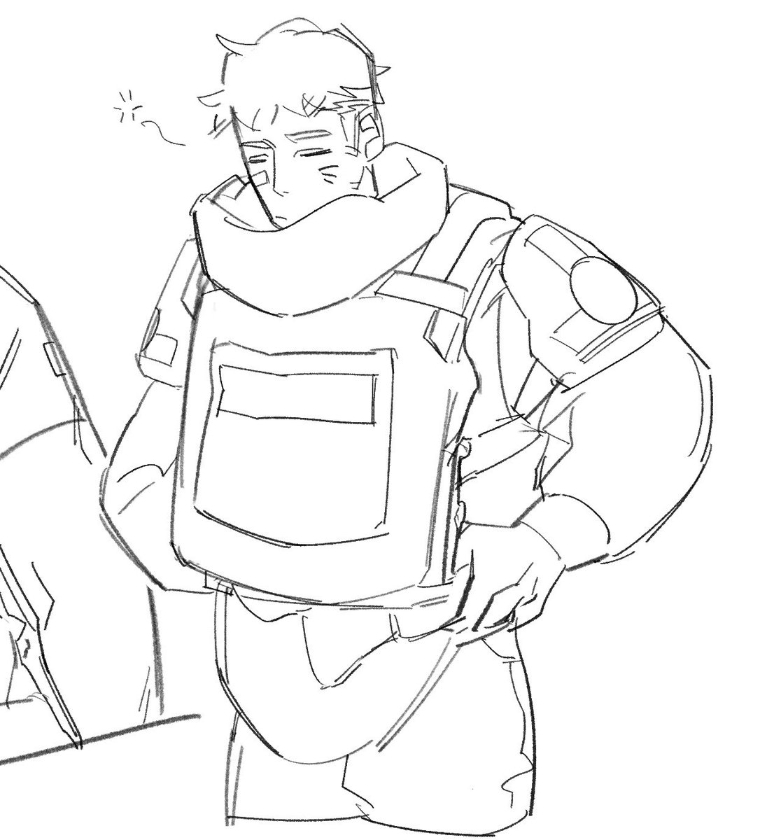 waaaooon_'s tweet photo. oomf FORCED me to draw rook #r6s https://t.co/sthxKwh0pn
