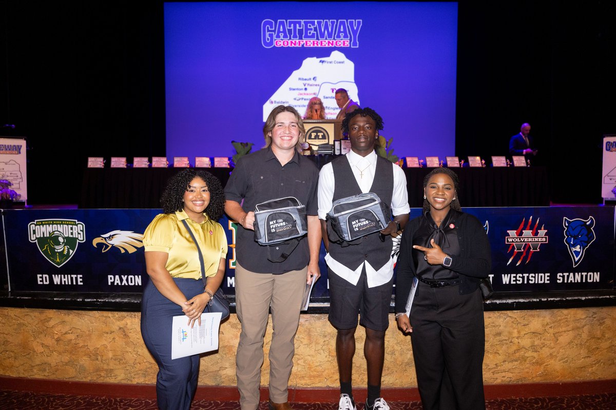 floridalottery's tweet photo. Celebrating excellence on and off the field. 🏆
 
This past Monday, we had the privilege of attending the Gateway Conference Awards, where student-athletes across the Duval County Public School system were recognized for their outstanding achievements in both academics and athletics. From maintaining strong grades to excelling in their respective sports, these students continue to raise the bar and inspire everyone around them.

A special thank you to the @Jaguars for their continued partnership and commitment to supporting student success year after year. Events like this are a powerful reminder of what can happen when education, athletics, and community come together.
 
Learn more: https://t.co/OQSQ8O6BLd