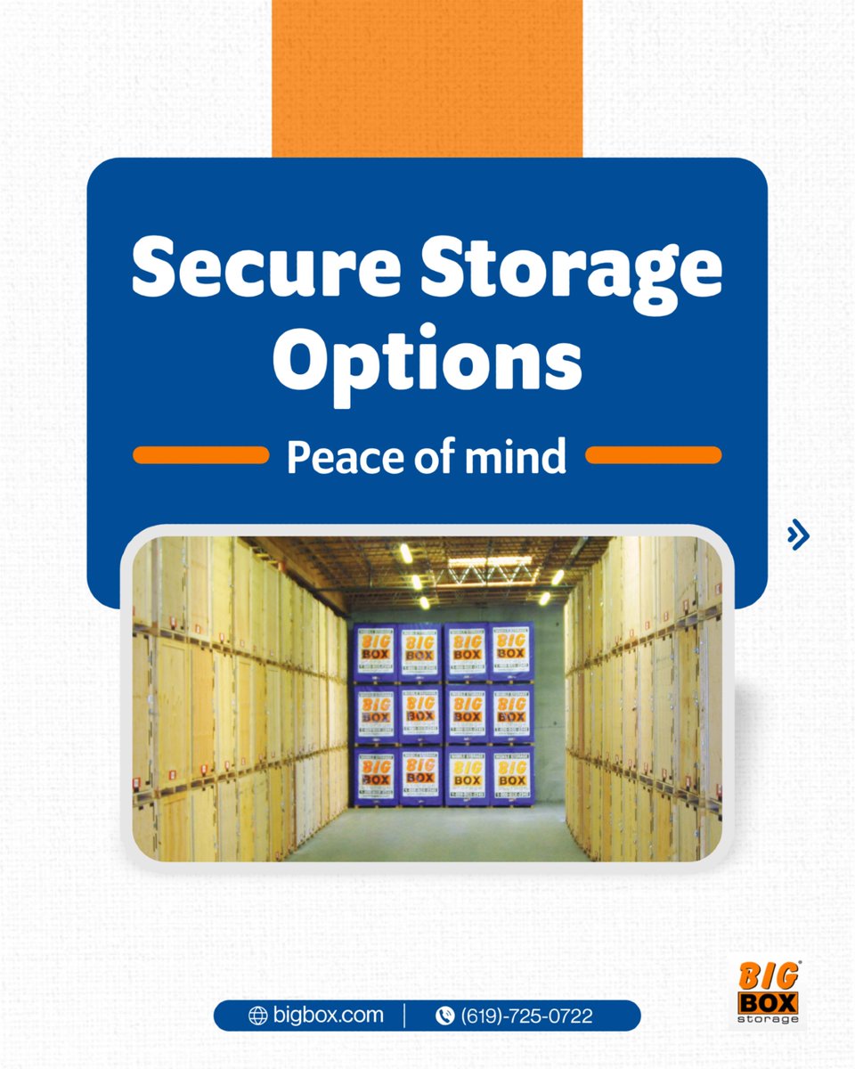 BigBoxStorage's tweet photo. Built strong π Handled with care.
#PortableStorage #StorageTips #SelfStorage #BigBoxStorage #SecureStorage #SafeStorage #PeaceOfMind #Convenience #StorageSolutions #Moving https://t.co/CzmjS2Hjr0
