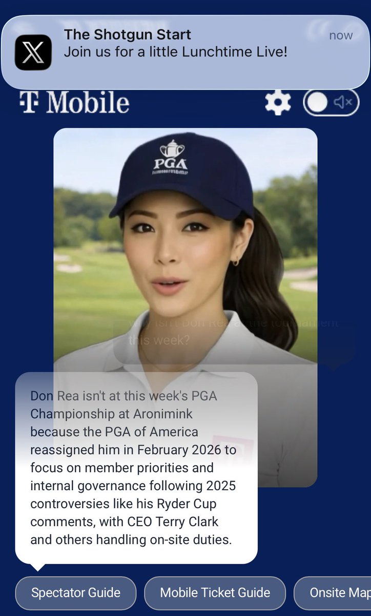 patton_orr's tweet photo. @TheShotgunStart Chatting with the PGA app AI about Don Rea https://t.co/yzDd5NMmxW