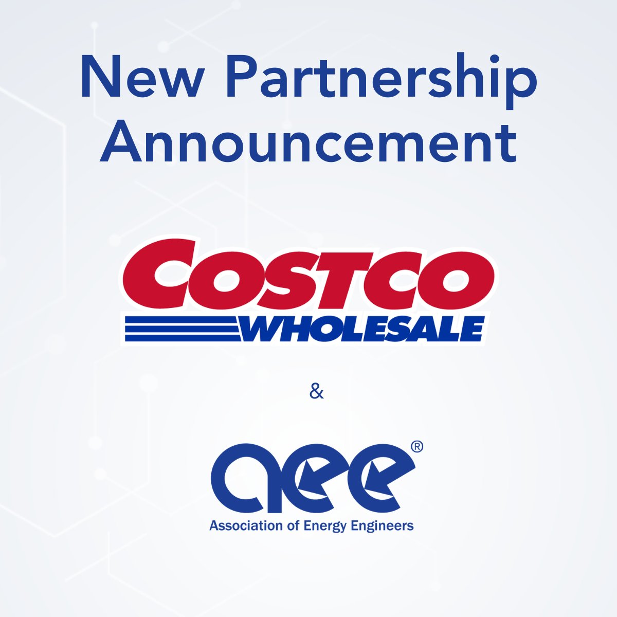 aeecenter's tweet photo. We’re excited to welcome Costco Wholesale as an AEE strategic partner, reinforcing a shared commitment to workforce development, energy expertise, and sustainability leadership. Through this partnership, Costco will prioritize AEE training and resources to support continued professional development and decarbonization efforts across one of the world’s largest retail operations. Read More Here: https://t.co/0YhCj5jkbw

#EnergyManagement #SDGs #WorkforceDevelopment