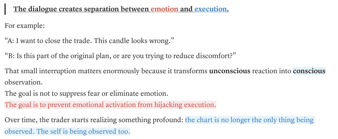 SmartM0neyCat's tweet photo. Regulation through dialogue 
Most traders don’t lose because they can’t analyse the market. 
They lose because they cannot remain psychologically stable once exposed to uncertainty. https://t.co/WwFyxQsHGD