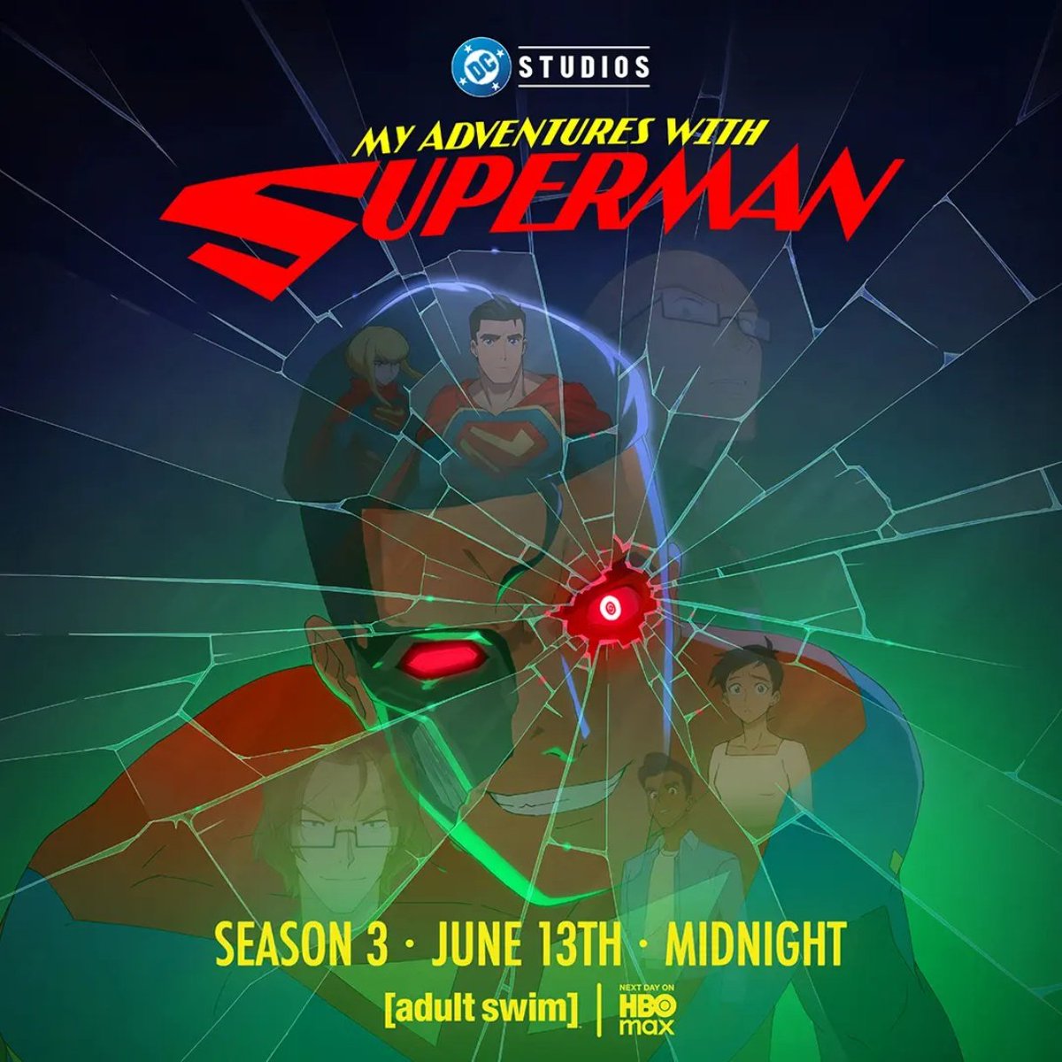 DCFilmAndTV's tweet photo. New Poster for 'MY ADVENTURES WITH SUPERMAN' Season 3.
#MATWS #Superman https://t.co/LftuubOCJn